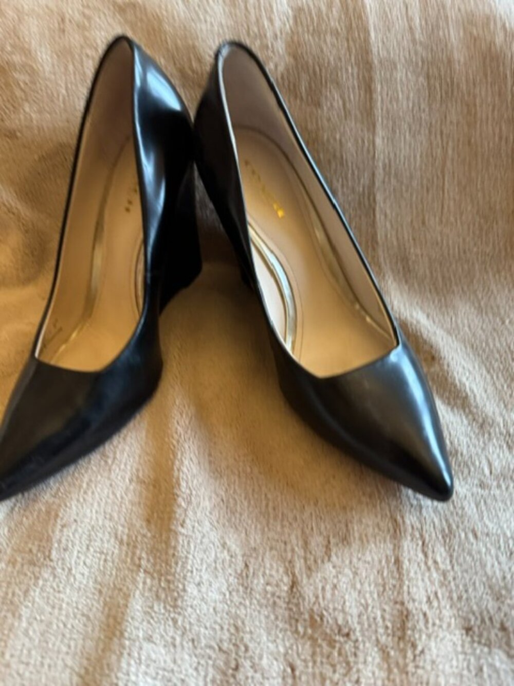 Coach Leather Wedge Shoes